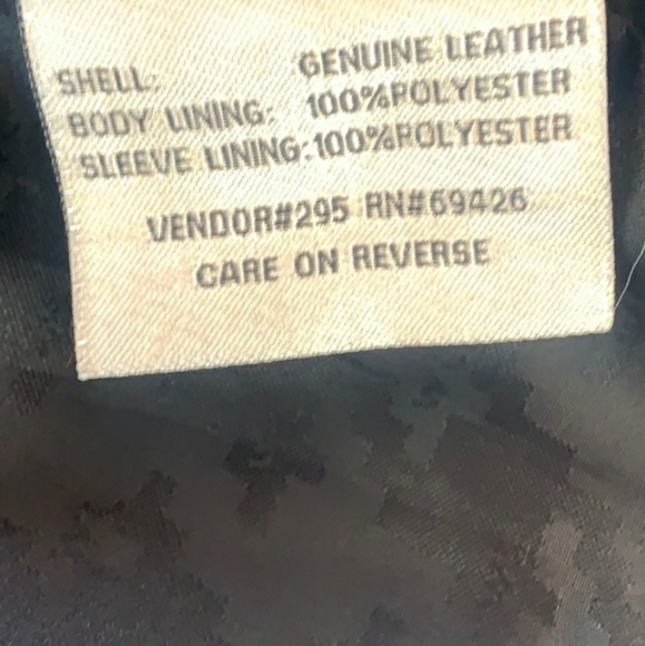 WILSON Leather Collar Black Jacket Zip Front Fitted Lined Scuba Buttery Medium - Picture 8 of 14